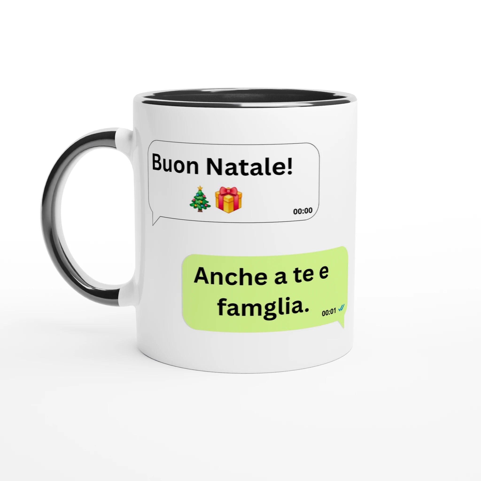 Tazza ceramica colorata 325 ml con interno rosso - Copia di tazza bianca in ceramica - Nootje store