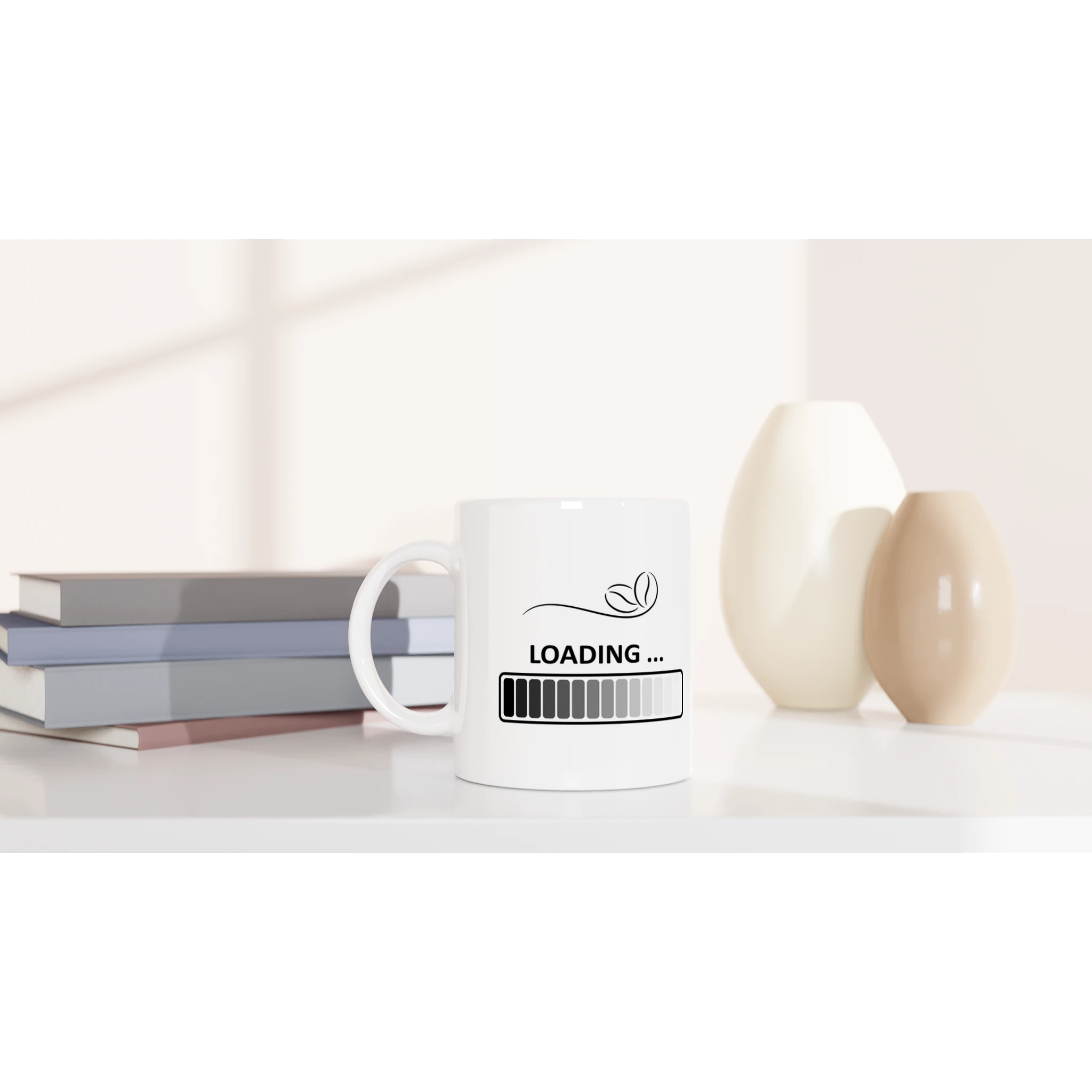 Tazza ceramica bianca 11 once per caffè e tè - Nootje store