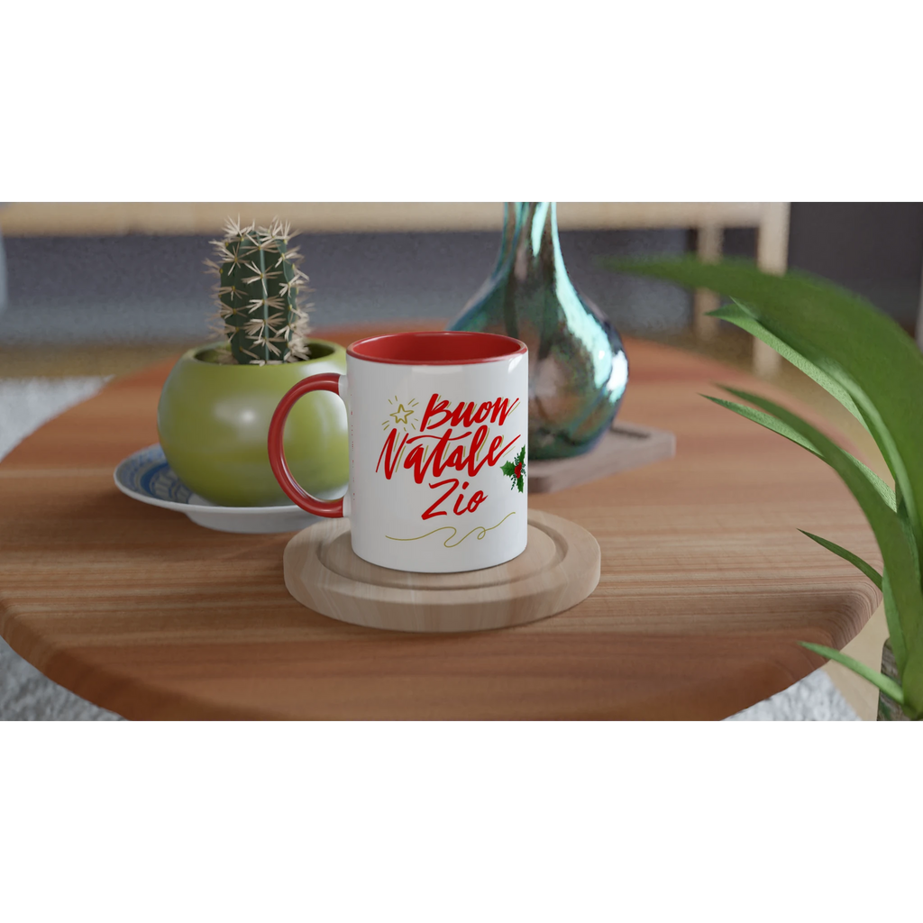 Tazza ceramica auguri zio 11 once bianca - Nootje store