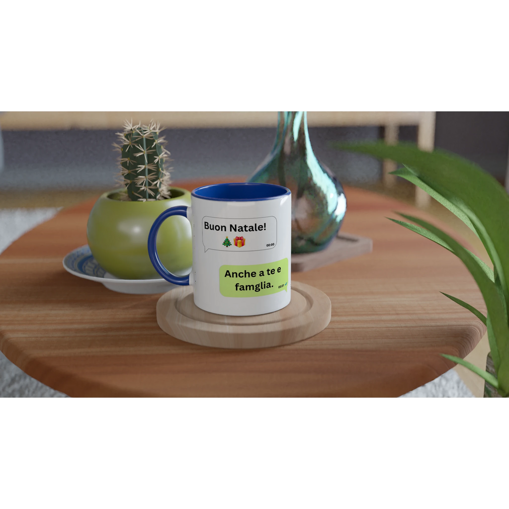 Tazza ceramica colorata 325 ml con interno rosso - Copia di tazza bianca in ceramica - Nootje store