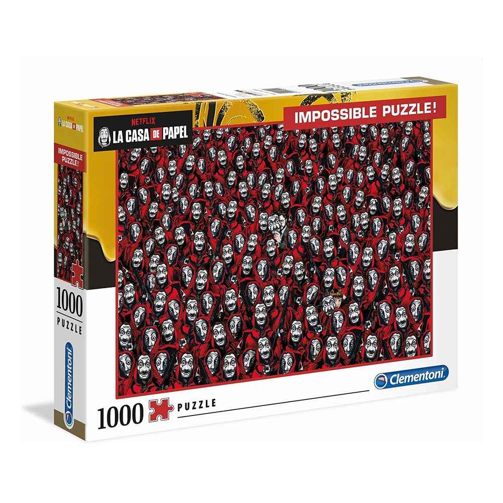 LA CASA DI CARTA - MASK IMPOSSIBILE PUZZLE (1000 PEZZI) - Nootje store