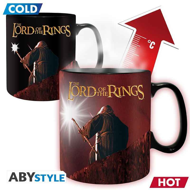 ABYSTYLE The Lord Of The Ring - Tazza termosensibile 460 ml - "Tu non puoi passare" - Nootje store