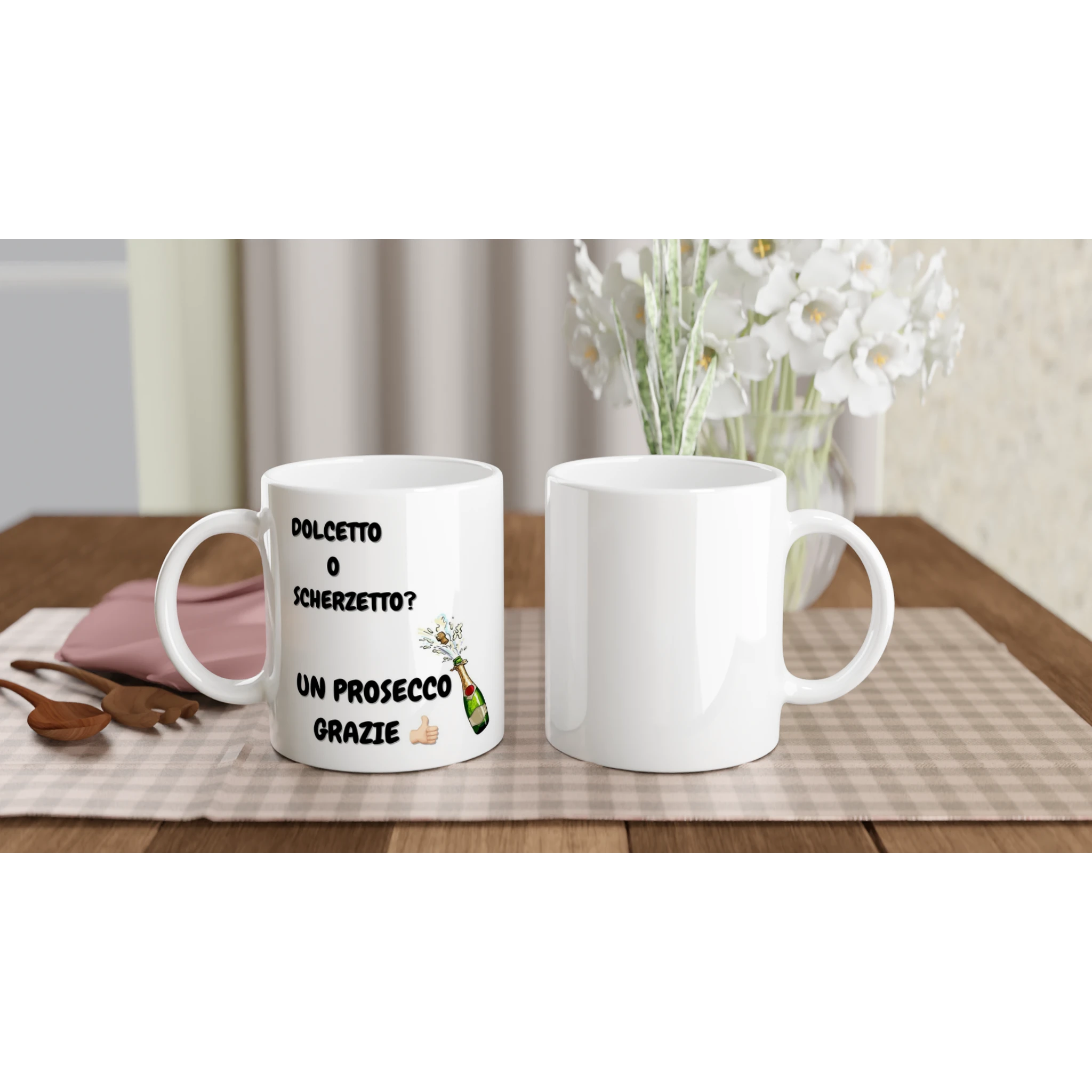 Tazza bianca in ceramica 11 once - Nootje store