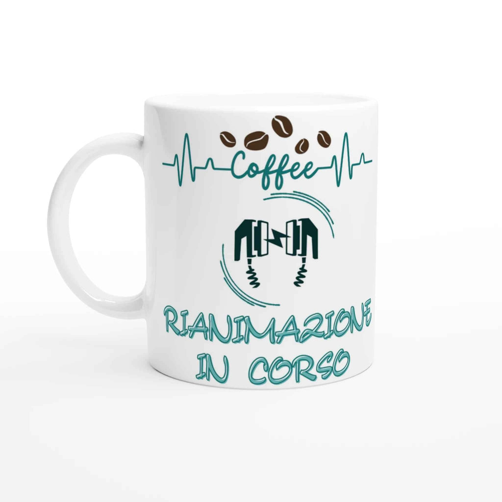 Tazza ceramica bianca 11 once - Eleganza e Design Unici