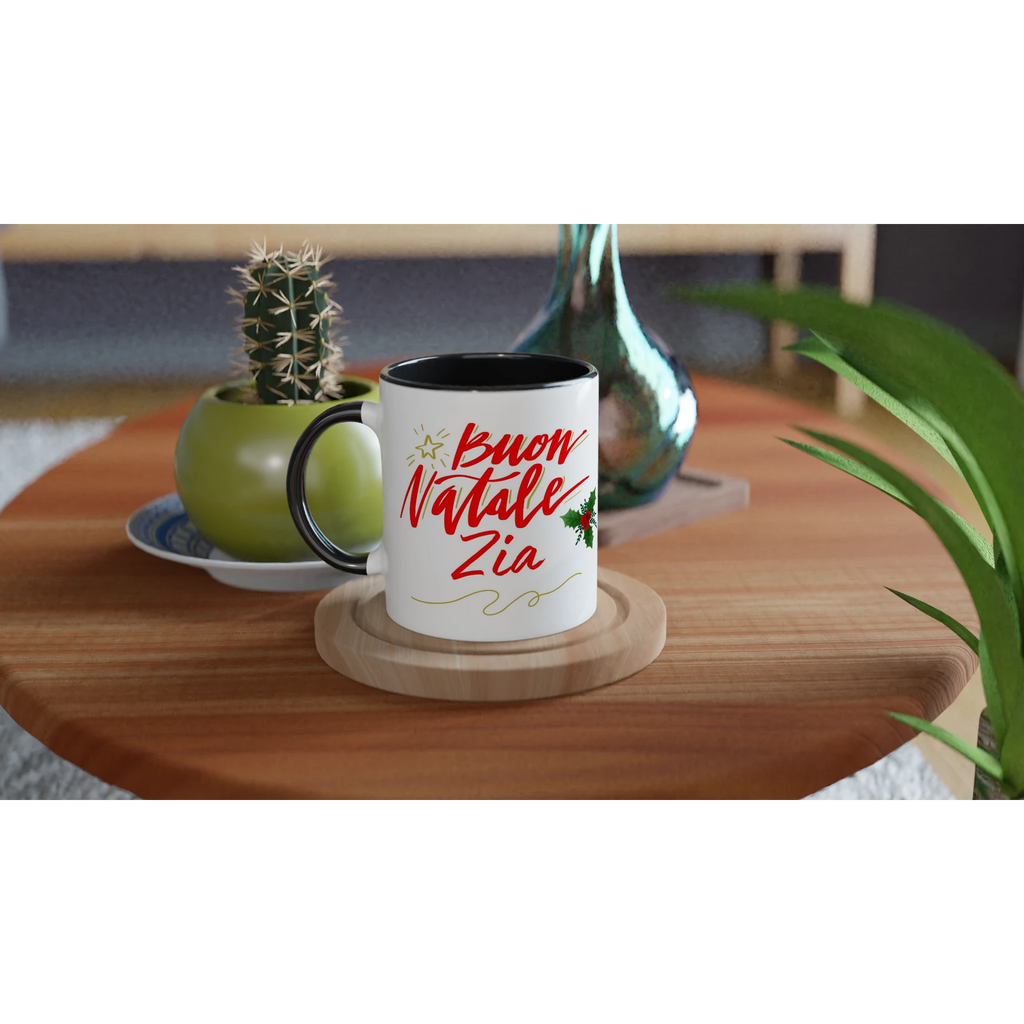 Tazza Auguri Zia ceramica 11 once - Bianco elegante per ogni occasione - Nootje store