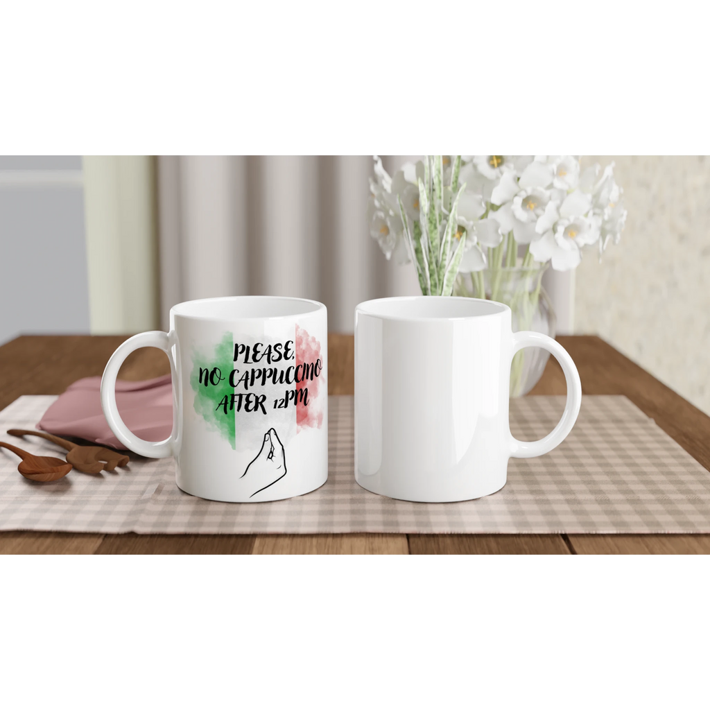 Tazza ceramica 11 once bianca in stile eleganza - Nootje store