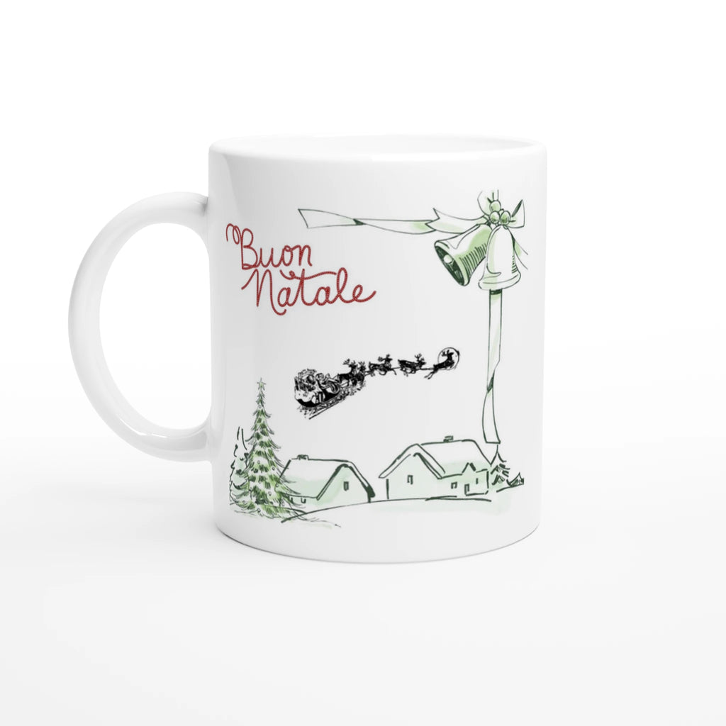 Tazza Natalizia in Ceramica con Interno Colorato da 325 ml - Regalo Perfetto per le Festività - Nootje store