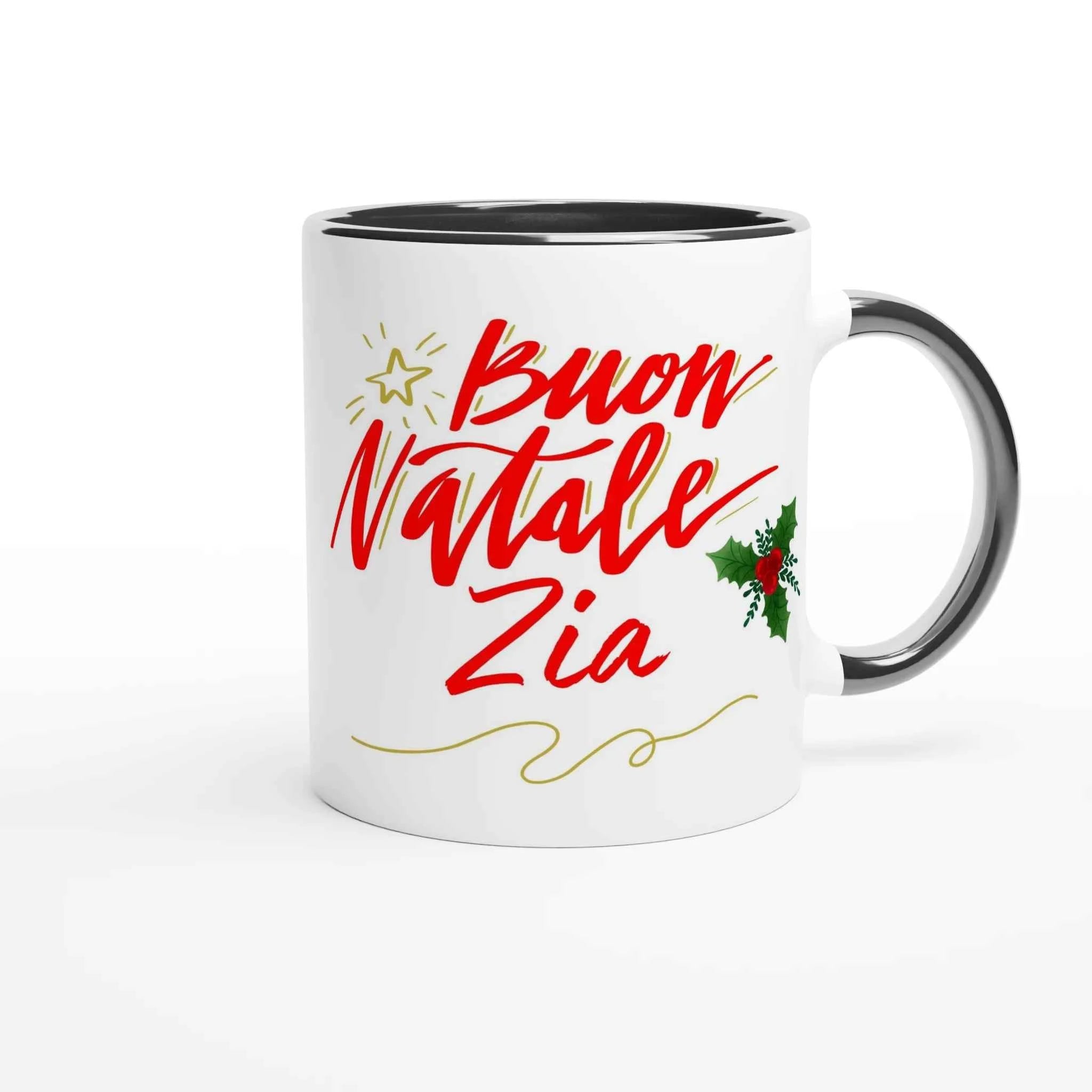 Tazza Auguri Zia ceramica 11 once - Bianco elegante per ogni occasione - Nootje store