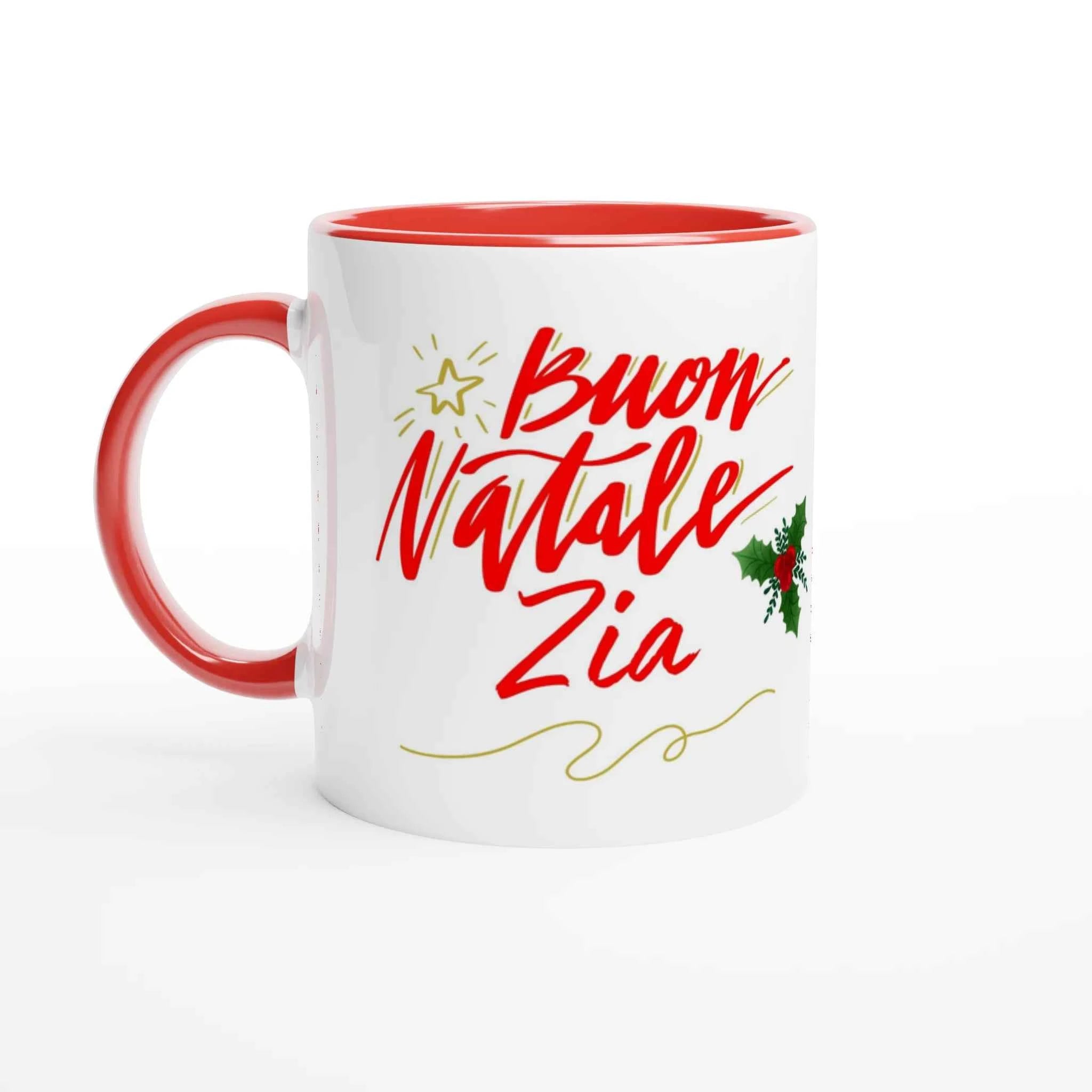 Tazza Auguri Zia ceramica 11 once - Bianco elegante per ogni occasione - Nootje store