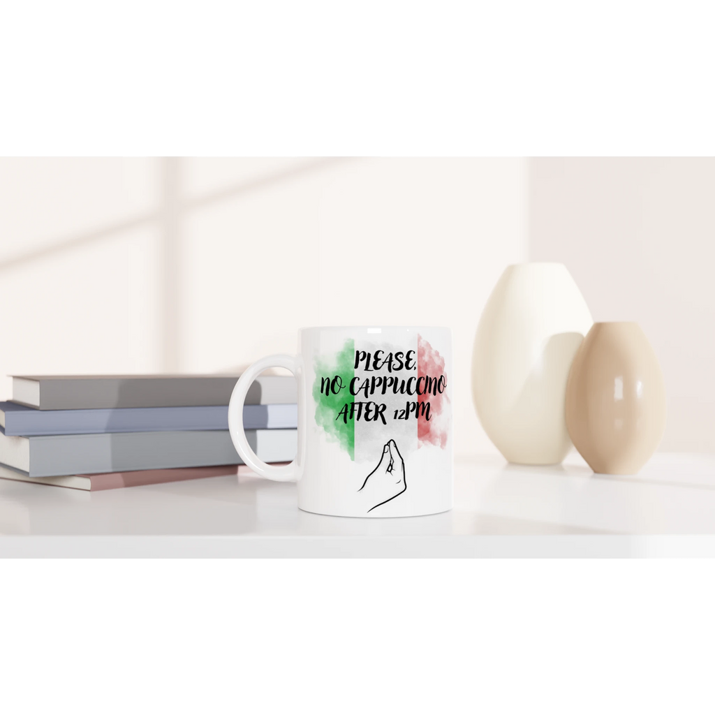 Tazza ceramica 11 once bianca in stile eleganza - Nootje store