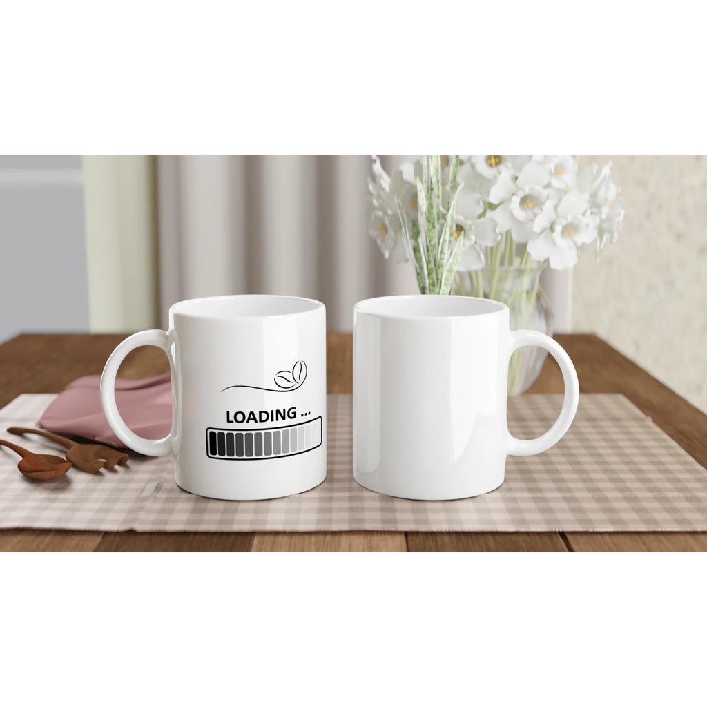 Tazza ceramica bianca 11 once per caffè e tè - Nootje store