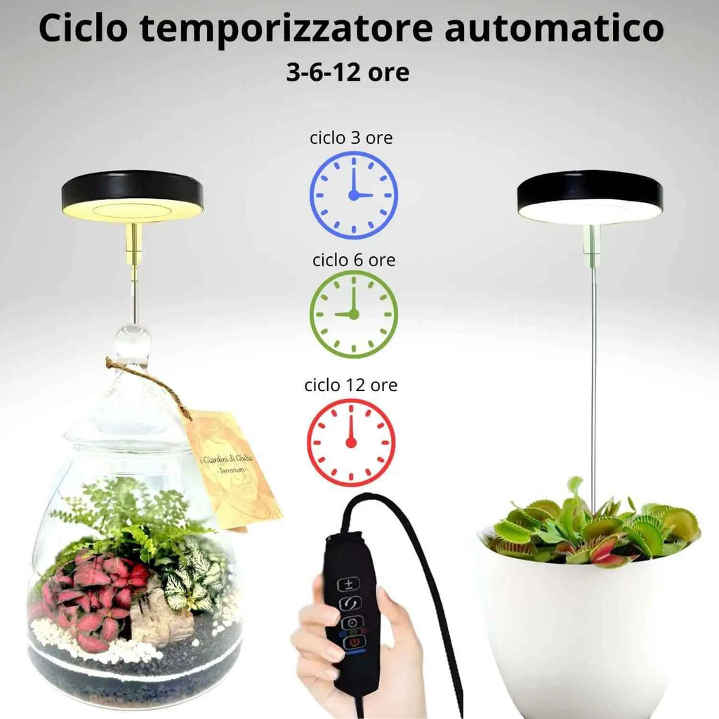 LumiFlora - Lampada LED Dimmerabile Telescopica per Terrarium, Bonsai, Piante Carnivore e da Scrivania - Nootje store