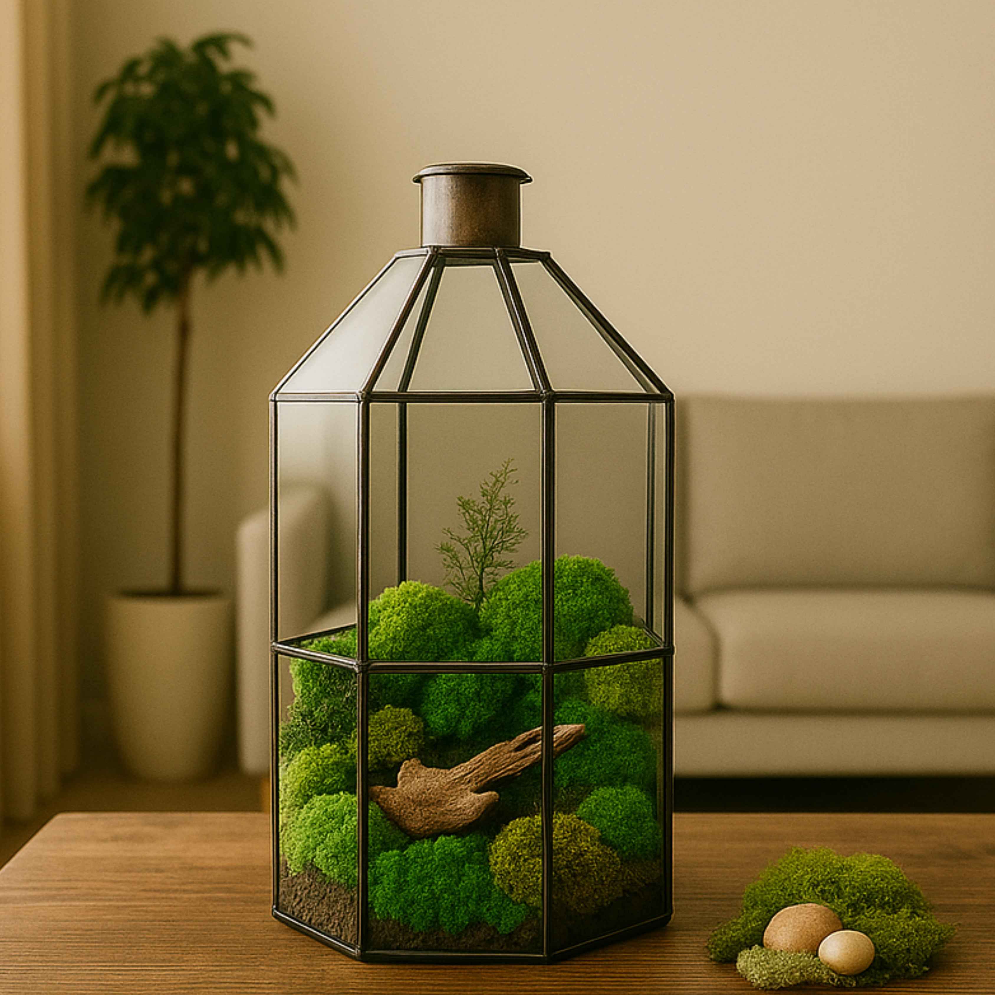 Terrarium Terranova con muschio stabilizzato