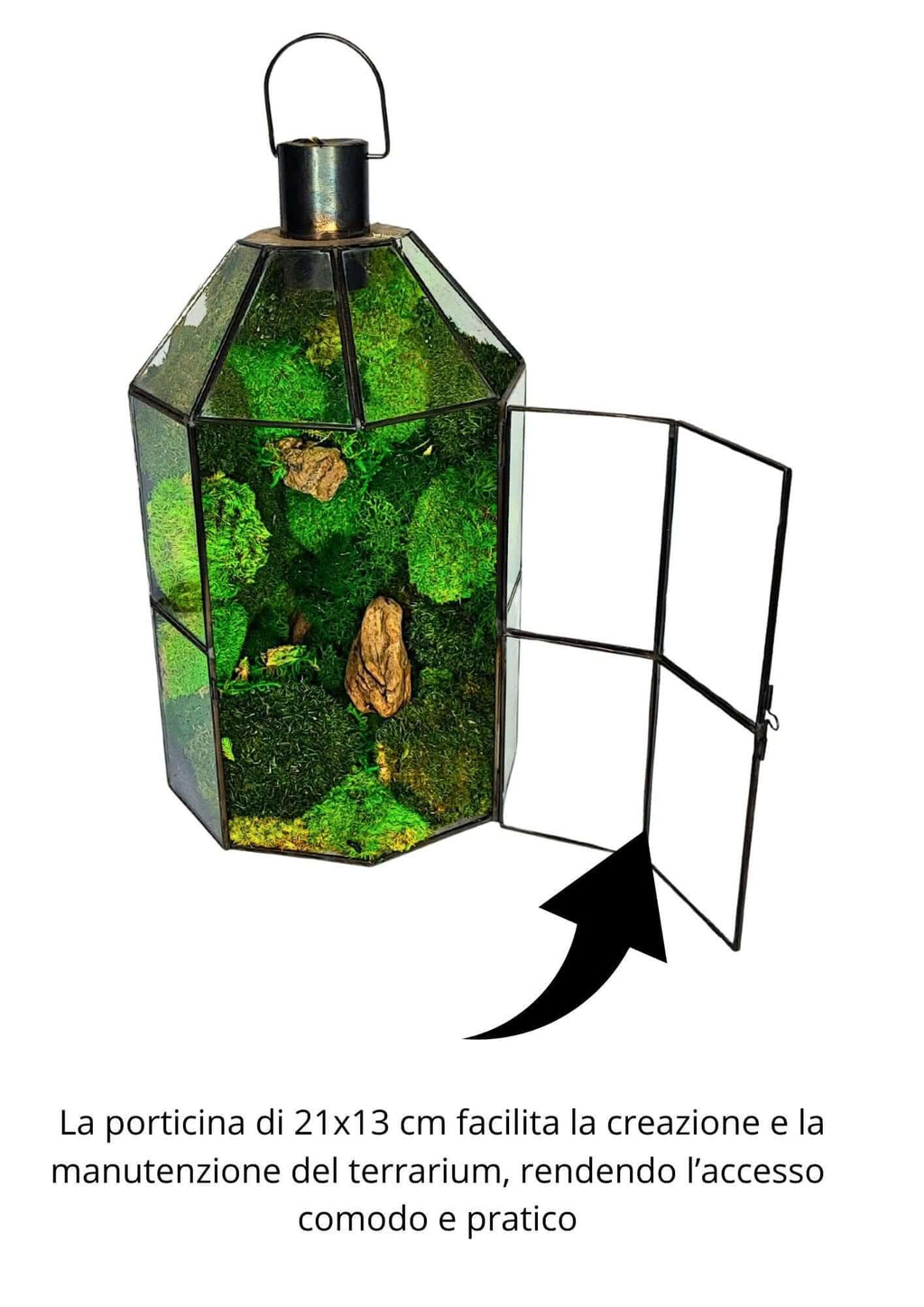 Terrarium geometrico Faro di Cristallo 2TR078 - Nootje store