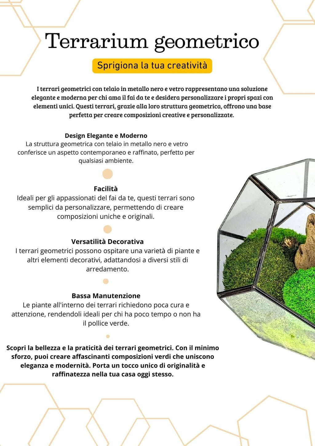 Terrarium geometrico Habitat Incantato 2TR071 - Nootje store