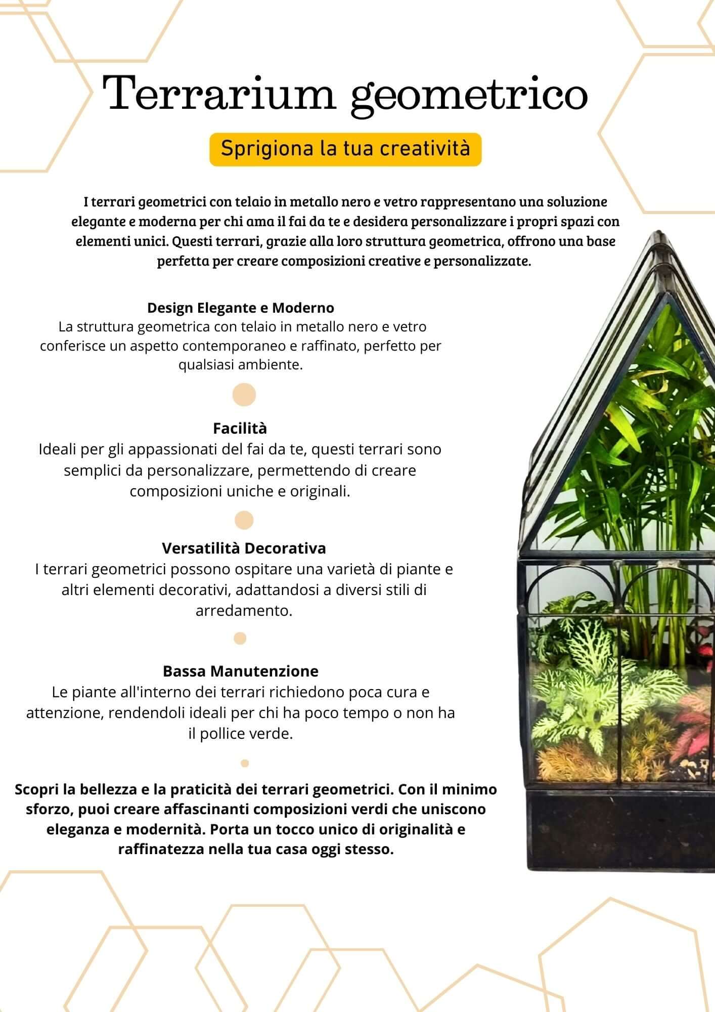 Terrarium geometrico Rifugio di Cristallo 2TR063 - Nootje store